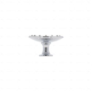 Boutons pour meubles en zamac et cristal  Diamètre 45  chrome poli – Image 2
