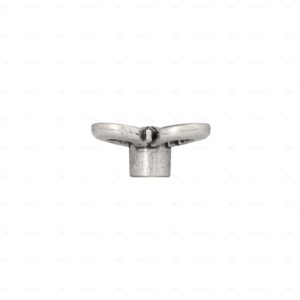 Boutons pour meubles en zamac  Diamètre 45 x 21  Vieil argent brillant  Lot de 9 – Image 2