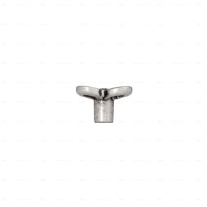 Boutons pour meubles en zamac  Diamètre 31 x 20  Vieil argent brillant – Image 2