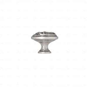Boutons pour meubles en zamac  Diamètre 35  Vieil argent brillant – Image 2