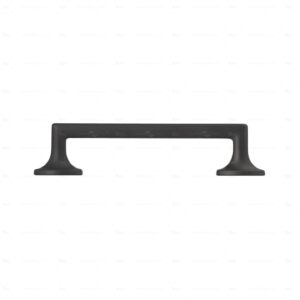Poignée pour meubles en zamac  Entraxe 96  Vernis noir mat – Image 2