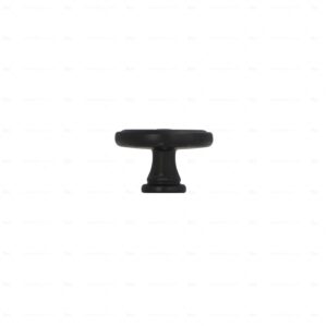 Boutons pour meubles en zamac  Diamètre 35  Vernis noir mat – Image 2