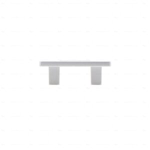 Poignée pour meubles en zamac  Entraxe 32  Aluminium mat verni – Image 2