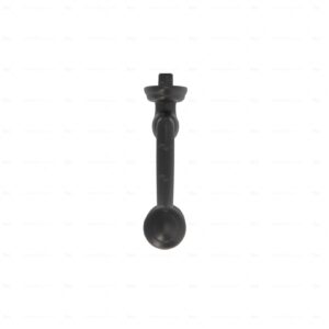 Portemanteau en zamac  Entraxe 32  Vernis noir mat  Lot de 6 – Image 2