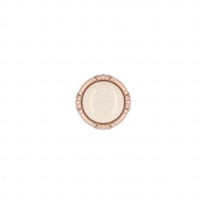 Boutons pour meubles en zamac et  Porcelaine  Diamètre 38  Or mat rose Lot de 25 – Image 3