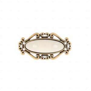 Boutons pour meubles en zamac et  Porcelaine  Entraxe 32  Florence antique – Image 3