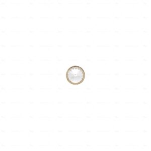 Boutons pour meubles en zamac et cristal  Diamètre 17  plaqué or - immagine 3