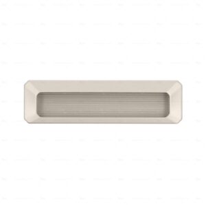 Poignées encastrées en zamac  Entraxe 128  Alucover platine – Image 3