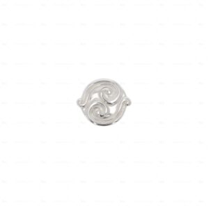 Boutons pour meubles en zamac  Diamètre 35  Venise argenté – Image 3