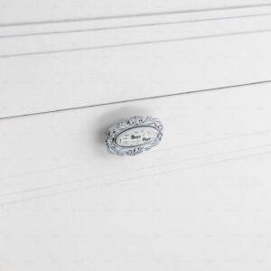 Boutons pour meubles en zamac et  Porcelaine  Entraxe 32  chrome poli Lot de 25 – Image 5