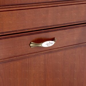 Poignée pour meubles en zamac et  Porcelaine  Entraxe 96  Florence antique - immagine 5