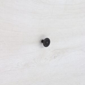 Boutons pour meubles en zamac  Diamètre 33  Fer noir vintage – Image 5