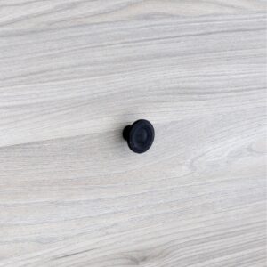Boutons pour meubles en zamac  Diamètre 35  Vernis noir mat – Image 5