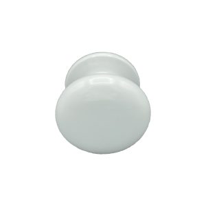 Bouton fixe, de tirage de porte, en aluminium BLANC RAL 9010, avec système de fixation rapide et antivol, breveté. – Image 6