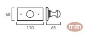 PORTEMANTEAU  1 BOUTON PIN CRU VERTICAL, LOT DE 12 - Imagen 2