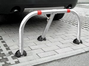 Barrière de parking *premium*, a clef, rabattable 3 pieds – Image 2