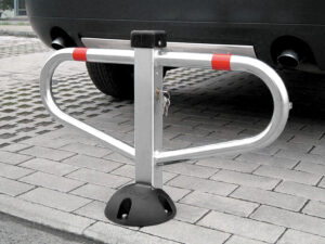 barrière de parking *premium*cœur, a clef, rabattable 1 pied. Lot de 24 pièces. – Image 5