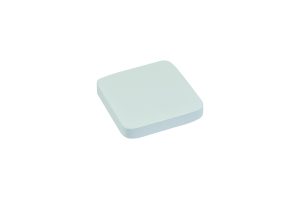BOUTON CARRÉ 70MM BOIS LAQUÉ BLANC, LOT DE 12