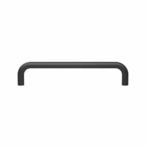 Poignée pour meubles en Acier inox  Entraxe 160  Vernis noir mat - immagine 3