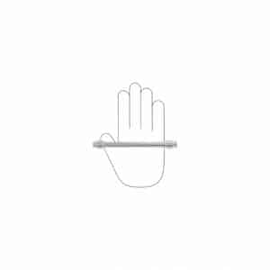 Poignée pour meubles en zamac  Entraxe 128  Polish chrome - Imagen 4