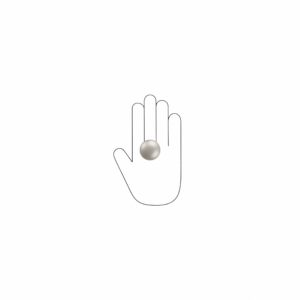 Bouton pour meuble Diamètre 35 en zamac   nickel galvanisé - immagine 4