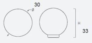 BOUTON NICKEL BROSSÉ 30MM, LOT DE 12 - immagine 2