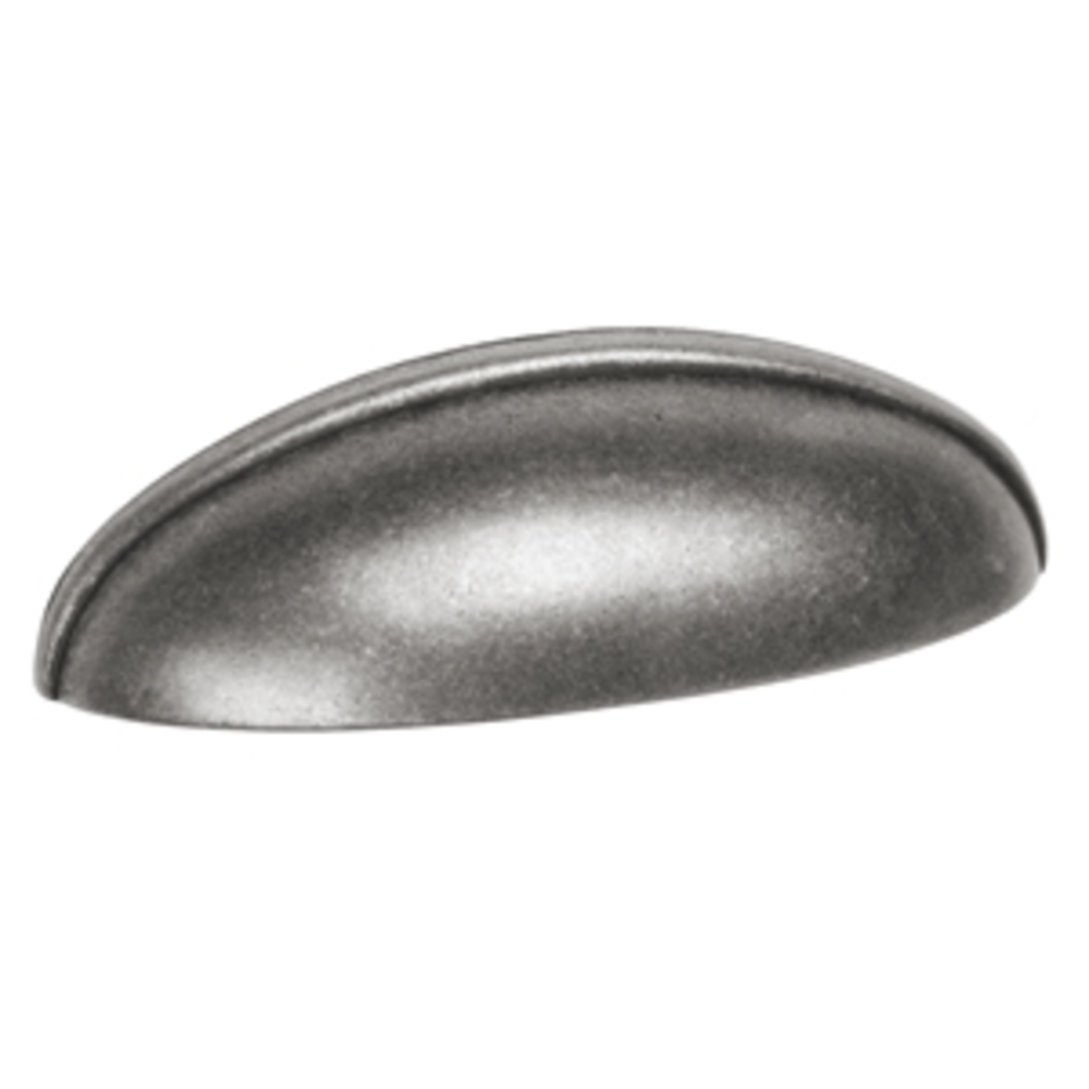 Bouton de meuble zamac cuvette diamètre 64 mm en argent vieilli lot de 24 piéces - Gris / argent, Zamak
