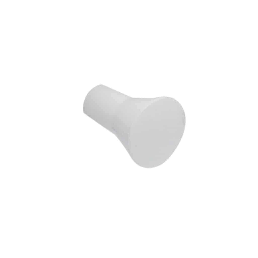 Bouton de meuble en zamac finition blanc brillant D 16mm - Zamak