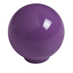Bouton de meuble boule abs diamètre   34 mm violet brillant lot de 50 piéces