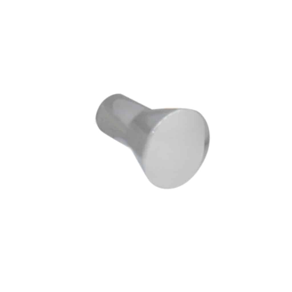 Bouton de meuble en zamac finition chrome brillant D 16mm - Gris / argent, Zamak