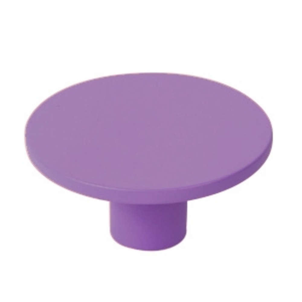 Bouton de meuble abs diamètre  60 mm peint violet  lot de 24 piéces
