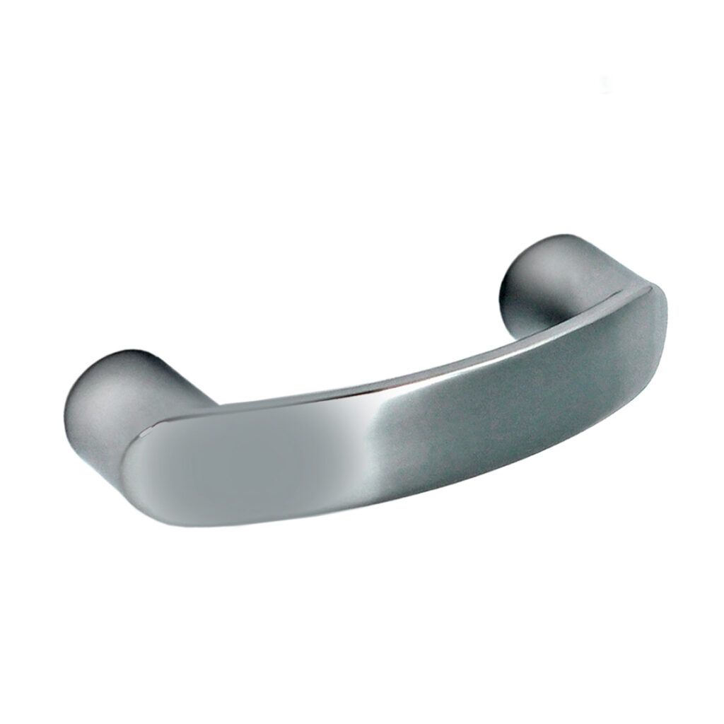 Poignée de meuble en zamac finition chrome brillant e 32 mm - Gris / argent, Zamak