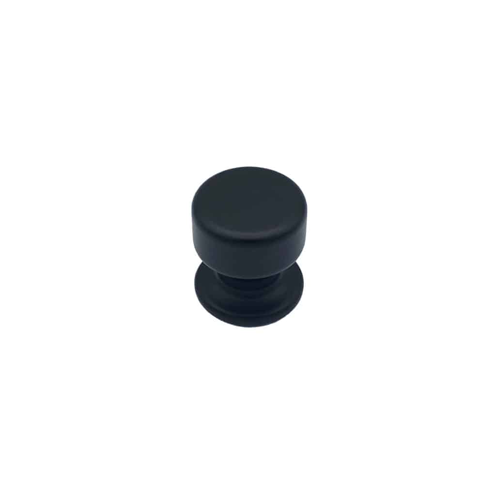 Bouton tirant de porte fixe Ø50 mm en aluminium Noir - breveté