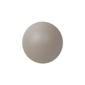 Bouton de meuble boule bois diamètre 40mm bois laqué blanche lot de 24 piéces - Gris / argent