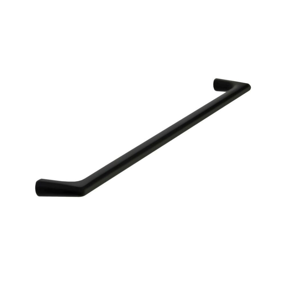 Poignée de meuble en zamac finition noir mat e 320 mm - Zamak
