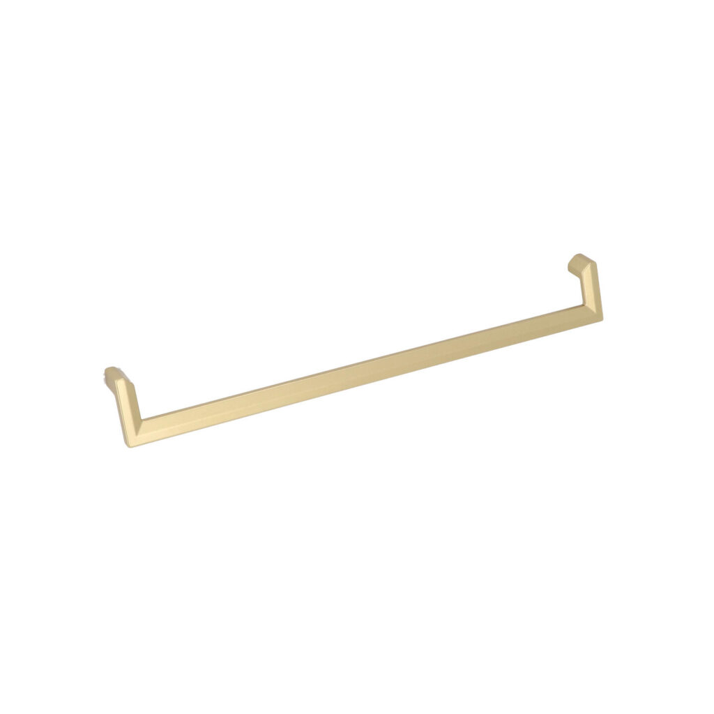 Poignée pour meubles en zamac Entraxe 320mm en laiton galver - Jaune / doré, Zamak