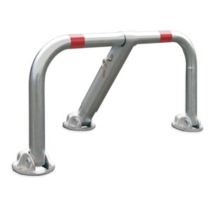 Barrière de parking Rabattable, a clef, professionnelle 3 pieds ,Lot de 26 pièces. - Gris / argent, Acier