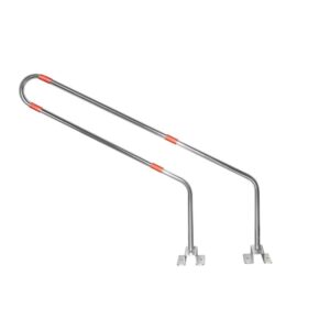 Barre Antivol pour  porte vélo, Kit de 3 Barres - Gris / argent, Acier