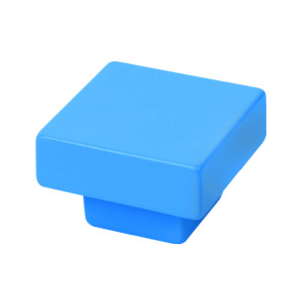 Bouton de meuble abs diamètre 30x30 mm peint bleu lot de 36 piéces