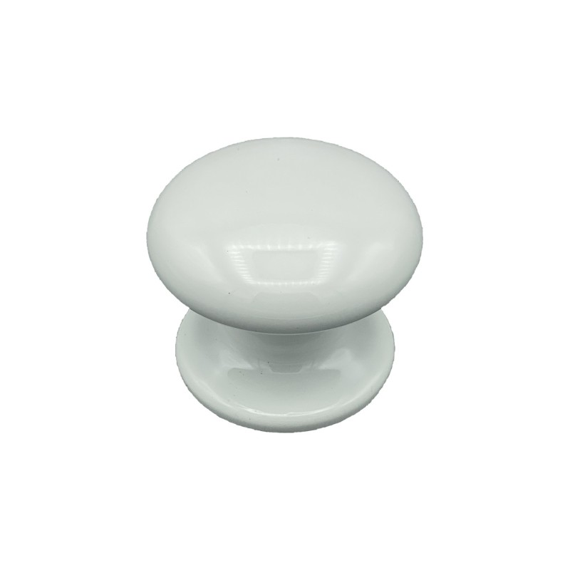 Bouton tirant de porte fixe Ø70 mm en aluminium BLANC RAL 9010 - breveté - lot de 6 Bouton