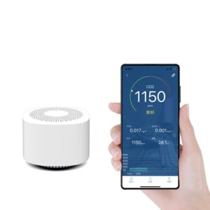 Détecteur de CO2 Mini Moniteur De Contrôle De La Qualité De L&rsquo;air. Créé pour France – Blanc