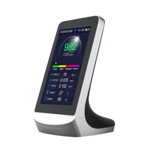 Détecteur de CO2 Moniteur Scientifique Avec Ventilateur Intégré, De Detection De La Qualité De L'air. - Multicouleur