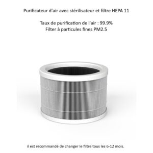 Filtre Hepa H11 pour Purificateur BRISE - Blanc