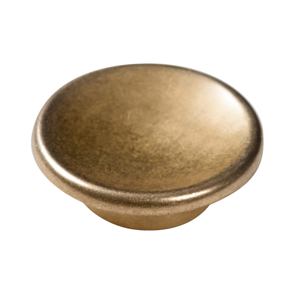 Bouton de meuble zamac diamètre 60 mm or inca lot de 12 piéces - Marron, Zamak