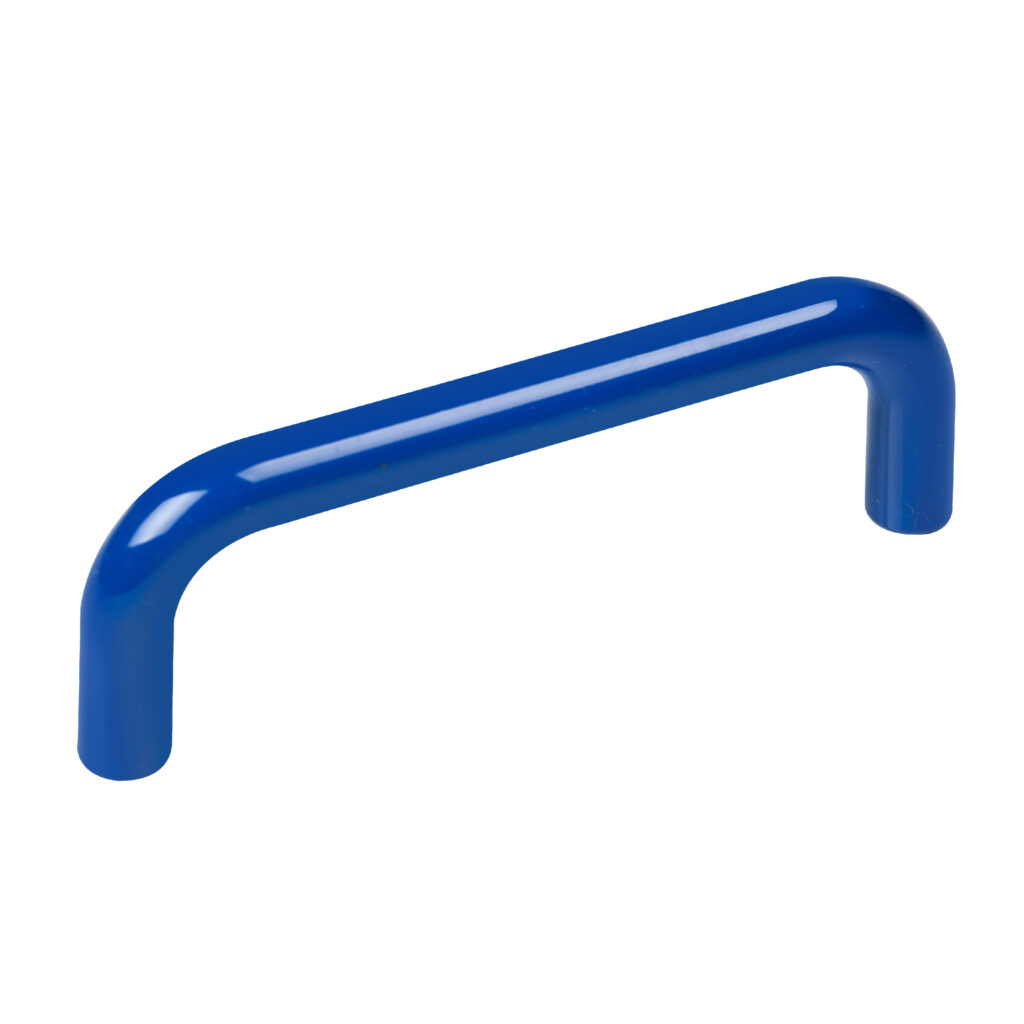 Poignée de meuble abs entraxe 96 mm bleu foncé brillant lot de 50 piéces