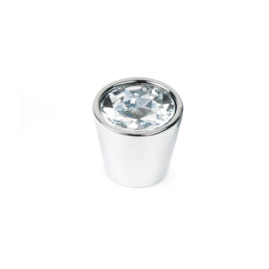 Bouton de meuble cristal diamètre 20 mm en verre incrusté lot de 24 piéces - Incolore / transparent