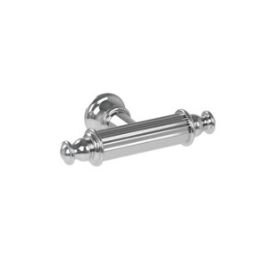 Bouton pour meuble en zamac longueur 78 mm Polish chrome Lot de 25 – Gris / argent, Zamak
