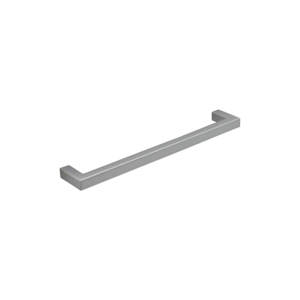 Poignée de meuble en zamac finition chrome mat e 160 mm - Gris / argent, Zamak