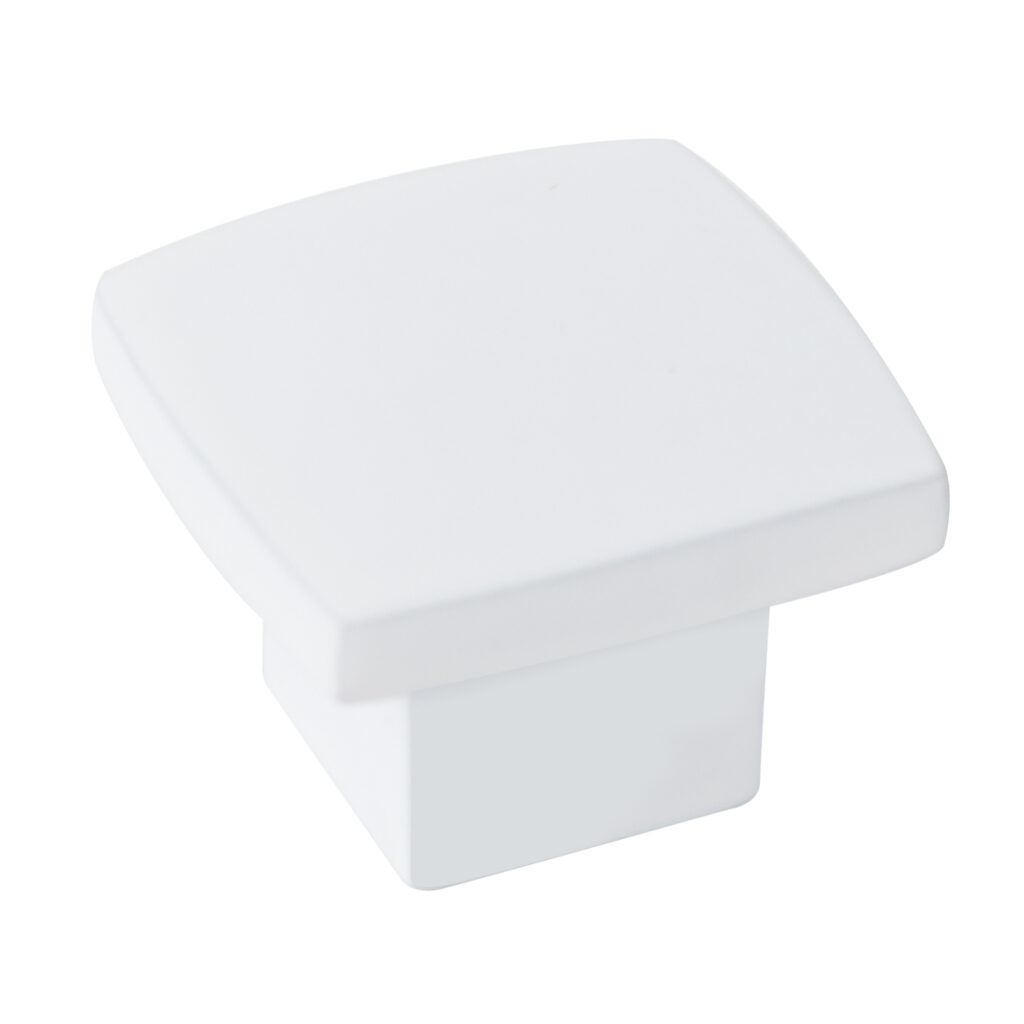 Bouton  de meuble zamac diamètre 25x25 mm peint blanc vieilli mat lot de 36 piéces - Zamak