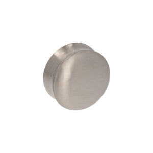 Bouton pour meuble Diamètre 50mm en zamac Nichel satiné Lot de 25 – Gris / argent, Zamak